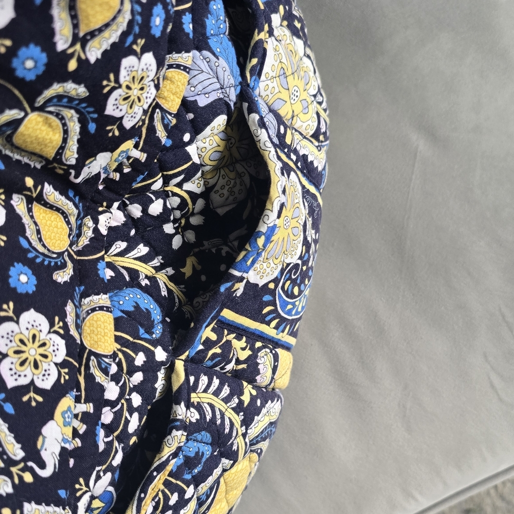 Vera Bradley Ellie Blue Paisley Elephant Floral diaper bag - Picture 3 of 7